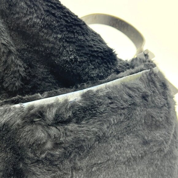 FENDI Mamma Baguette shoulder bags Hand Bag fur / Leather Black/SilverHardware - Picture 16 of 16